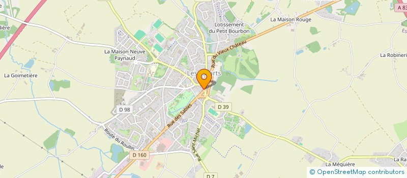 localisation de l'entreprise LA ROSERAIE à ESSARTS-EN-BOCAGE