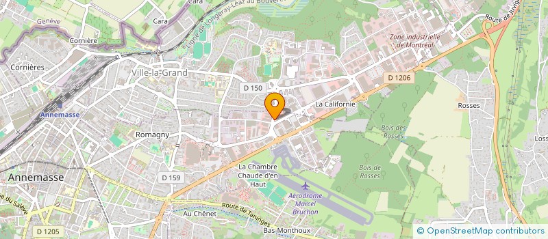 localisation de l'entreprise LA ROSERAIE à VILLE-LA-GRAND