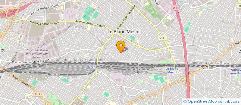 localisation de l'entreprise LA ROSERAIE à LE BLANC MESNIL