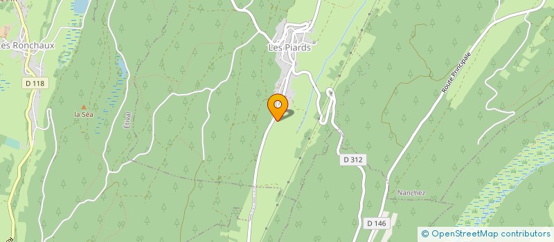 localisation de l'entreprise LA ROSERAIE  SAINT-LAURENT-EN-GRANDVAUX