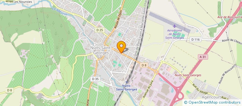 localisation de l'entreprise LA ROSERAIE à NUITS-SAINT-GEORGES