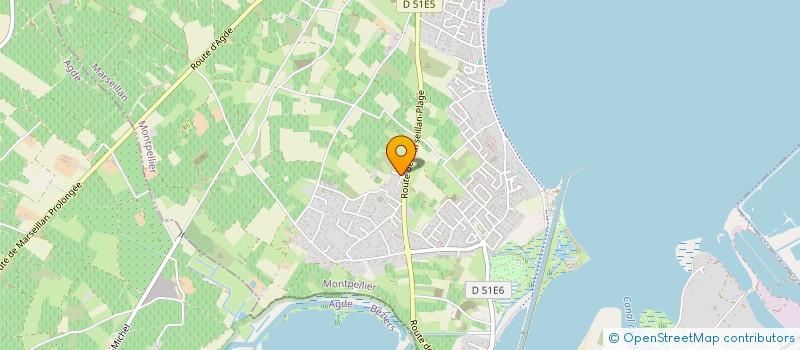 localisation de l'entreprise LA ROSERAIE à MARSEILLAN