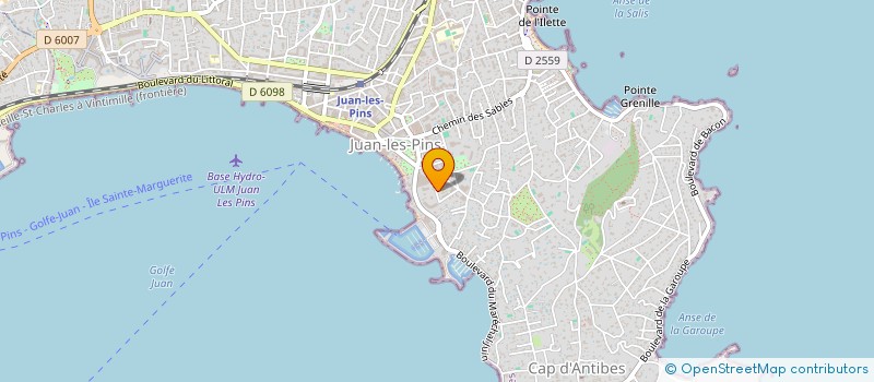localisation de l'entreprise LA ROSERAIE à ANTIBES