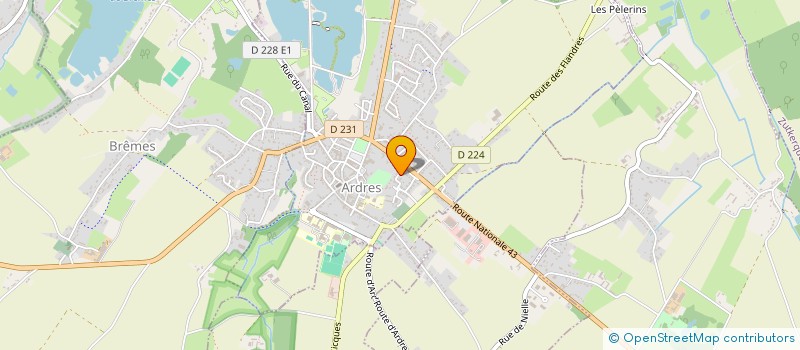 localisation de l'entreprise LA ROSERAIE  ARDRES