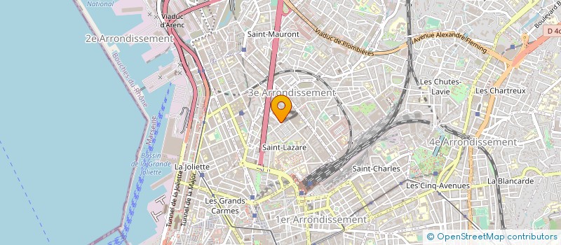 localisation de l'entreprise LA ROSERAIE à MARSEILLE