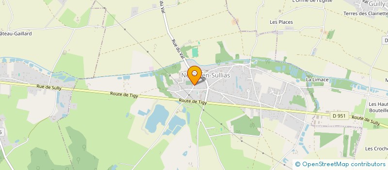 localisation de l'entreprise LA ROSERAIE  NEUVY-EN-SULLIAS