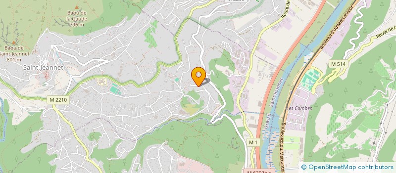 localisation de l'entreprise LA ROSERAIE  SAINT-JEANNET