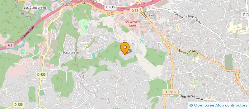 localisation de l'entreprise LA ROSERAIE à ANTIBES