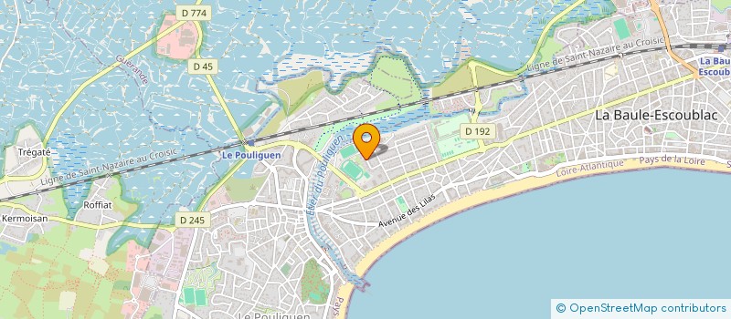 localisation de l'entreprise LA ROSERAIE  LA BAULE-ESCOUBLAC