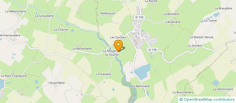 localisation de l'entreprise LA ROSERAIE  VAUSSEROUX