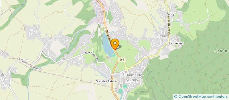 localisation de l'entreprise LA ROSERAIE  LA BALME-DE-SILLINGY
