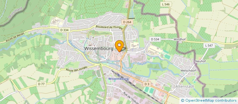 localisation de l'entreprise LA ROSERAIE  WISSEMBOURG