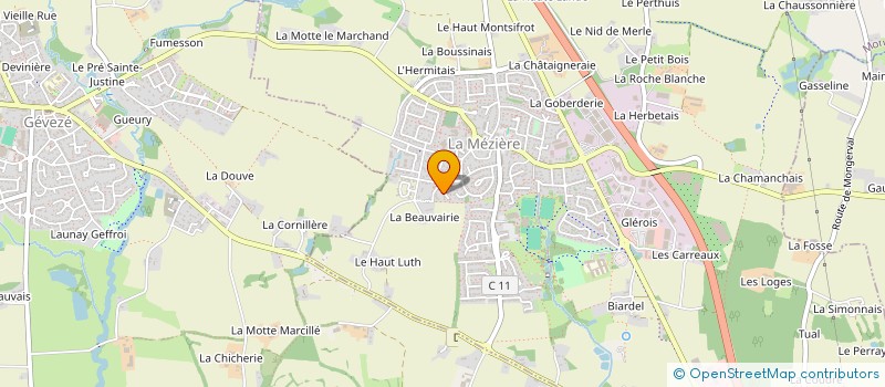localisation de l'entreprise LA ROSERAIE  LA MEZIERE