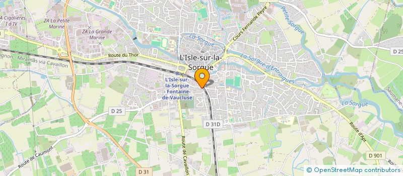 localisation de l'entreprise LA ROSERAIE  L'ISLE-SUR-LA-SORGUE