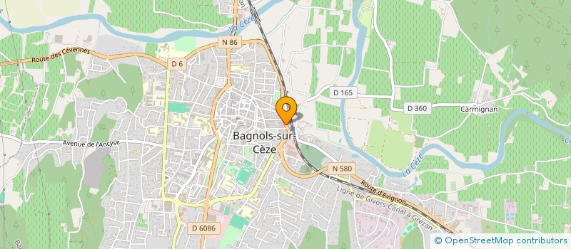 localisation de l'entreprise LA ROSERAIE  BAGNOLS-SUR-CEZE