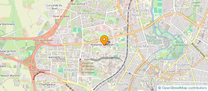 localisation de l'entreprise LA ROSERAIE  RENNES