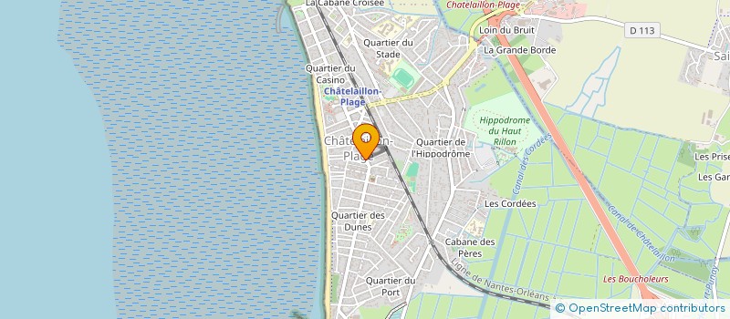 localisation de l'entreprise LA ROSERAIE  CHATELAILLON-PLAGE