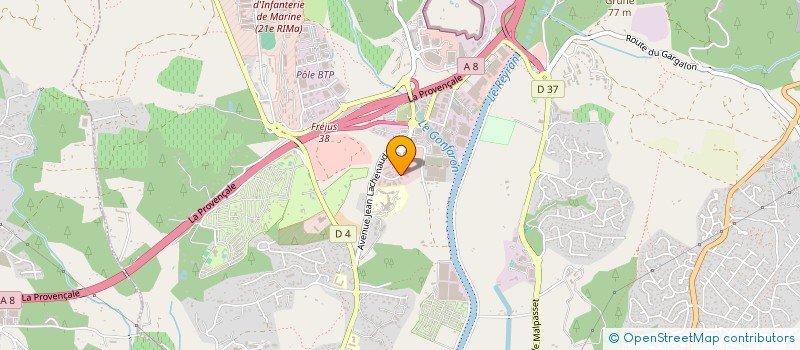 localisation de l'entreprise LA ROSERAIE à FREJUS