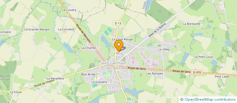 localisation de l'entreprise LA ROSERAIE à SAINT-GERMAIN-DU-BOIS