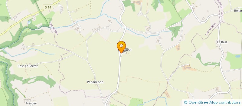 localisation de l'entreprise LA ROSERAIE  LANNEDERN