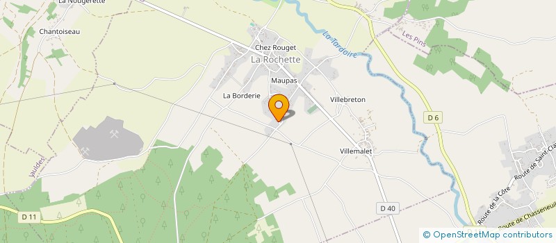 localisation de l'entreprise LA ROSERAIE à LA ROCHETTE