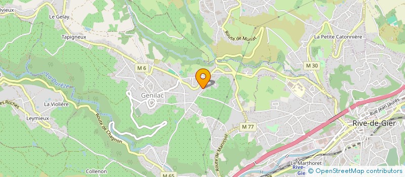 localisation de l'entreprise LA ROSERAIE  GENILAC