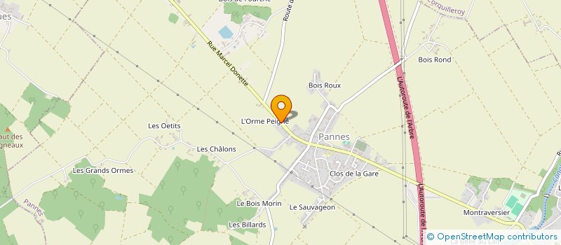 localisation de l'entreprise LA ROSERAIE à PANNES