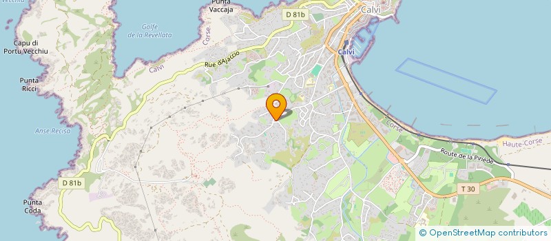 localisation de l'entreprise LA ROSERAIE à CALVI