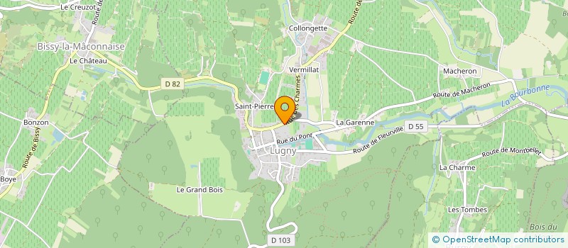 localisation de l'entreprise LA ROSERAIE à LUGNY
