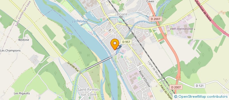 localisation de l'entreprise LA ROSERAIE à BRIARE