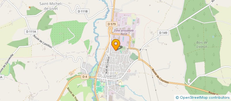 localisation de l'entreprise LA ROSERAIE  SAINT-PIERRE-EN-AUGE