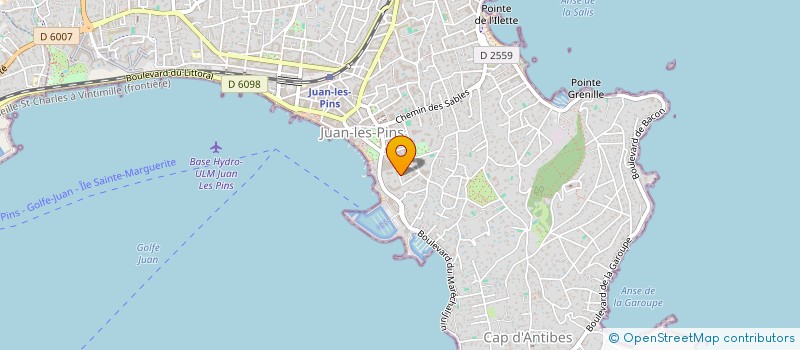 localisation de l'entreprise LA ROSERAIE DE JUAN  ANTIBES