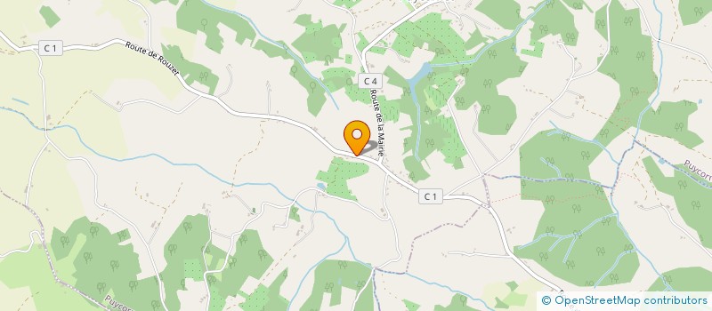 localisation de l'entreprise LA ROSERAIE DES BOIS  PUYCORNET