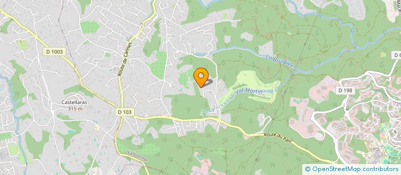 localisation de l'entreprise LA ROSERAIE DU VAL MARTIN-RESTAURANT  VALBONNE