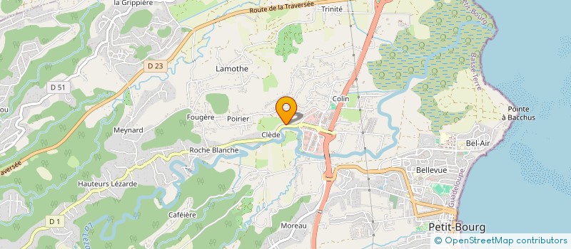 localisation de l'entreprise LA ROSERAY à PETIT-BOURG