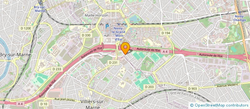 localisation de l'entreprise LA ROSIERE à NOISY-LE-GRAND