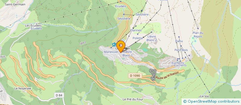 localisation de l'entreprise LA ROSIERE  MONTVALEZAN