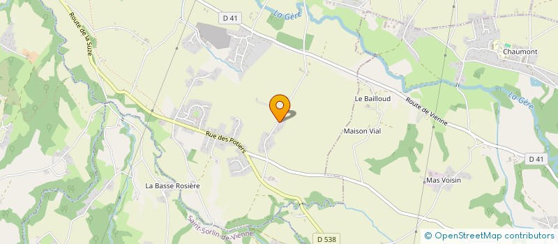 localisation de l'entreprise LA ROSIERE  ESTRABLIN