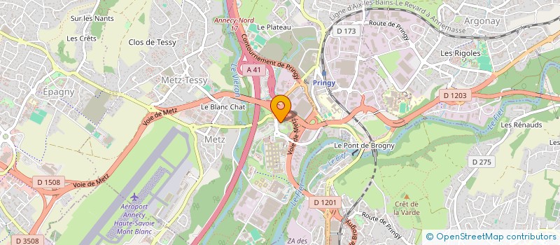 localisation de l'entreprise LA ROSIERE ALPEN LODGE  EPAGNY METZ-TESSY