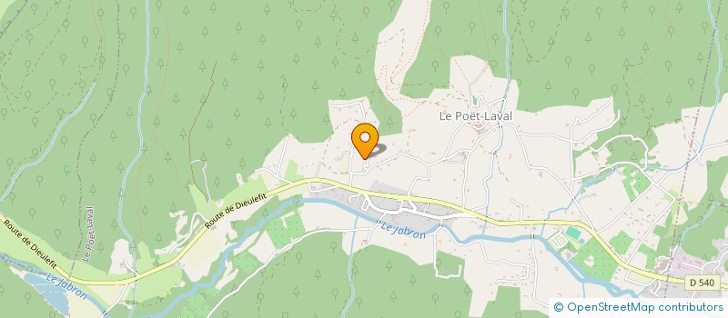 localisation de l'entreprise LA ROSINE  LE POET-LAVAL