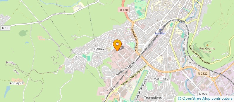 localisation de l'entreprise LA ROSSA à AURILLAC