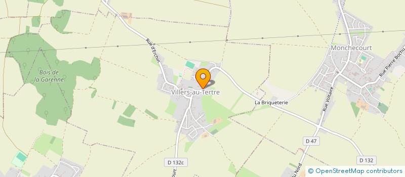 localisation de l'entreprise LA ROSSE EN LIEU  VILLERS-AU-TERTRE