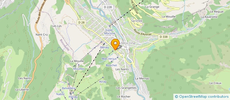 localisation de l'entreprise LA ROSSET'TAZ à MORZINE