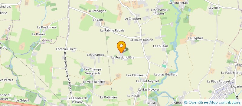 localisation de l'entreprise LA ROSSIGNOLIERE  PACE