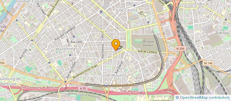 localisation de l'entreprise LA ROTATIVE à LILLE