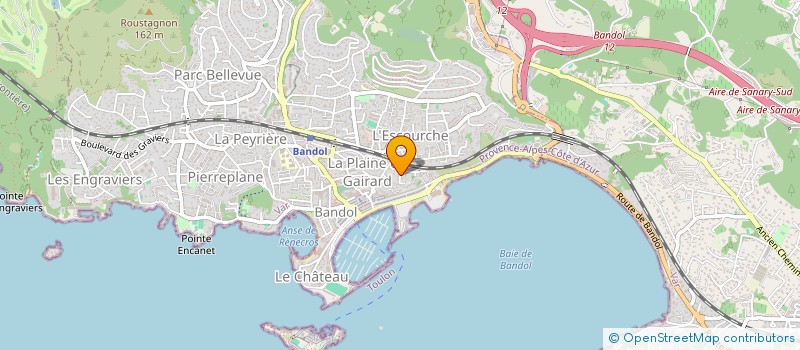 localisation de l'entreprise LA ROTISSERIE à BANDOL