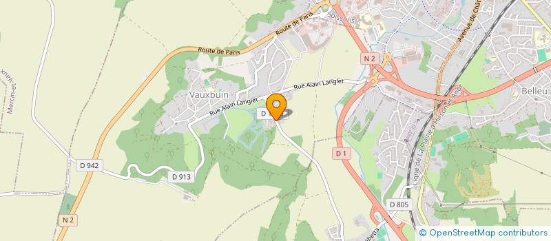 localisation de l'entreprise LA ROTISSERIE AMBULANTE  VAUXBUIN