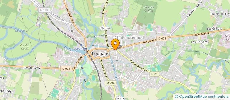 localisation de l'entreprise LA ROTISSERIE BRESSANE à LOUHANS