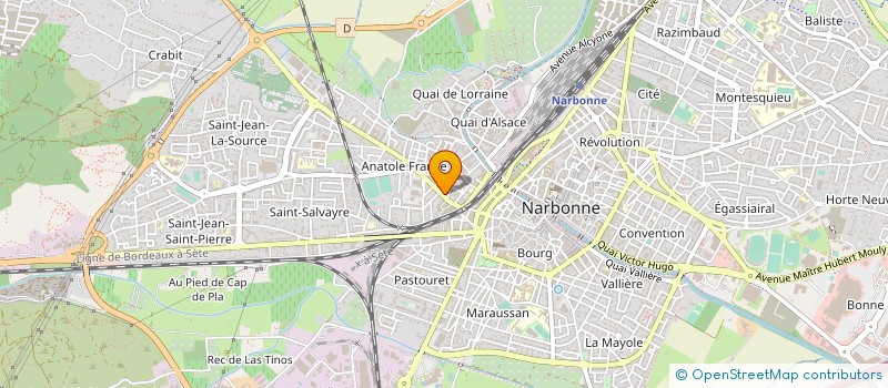 localisation de l'entreprise LA ROTISSERIE D'ANATOLE à NARBONNE