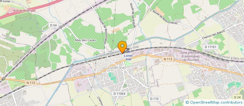 localisation de l'entreprise LA ROTISSERIE DE GAUTIER  LUNEL-VIEL